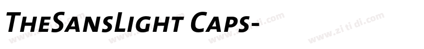 TheSansLight Caps字体转换